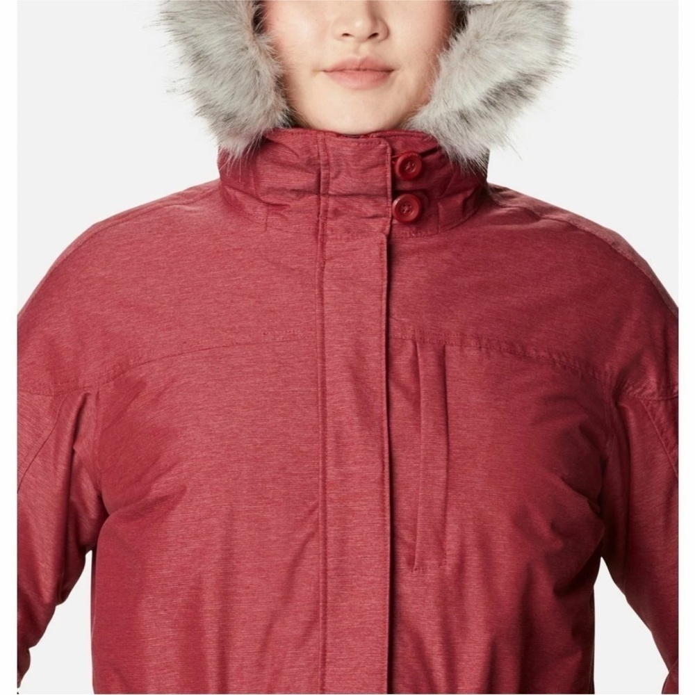 Columbia Women's Carson Pass Interchange Jacket, Beet, X-Small NWOT Two in One - Picture 8 of 10